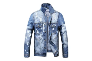 High Quality Street Casual Denim Jacket For Man Best Selling Jean Man Jackets With Low Price Denim Men's Jackets For Sale
