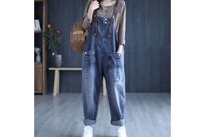Women's Fashion Casual Denim Overalls & Jumpsuit