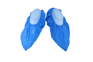 Wholesale Medical Safety Nonwoven Cap & Shoe Cover Fabric Protective Disposable Medical CPE Shoe Cover