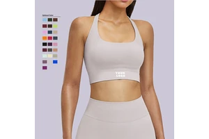 Wholesale High Intensity Fitness Women's Plus Size Lightweight Seamless Breathable Reversible Sports Bra by Divine 9