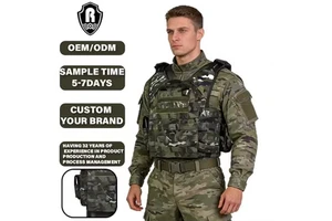 New Product Customizable Security Vest Tactical Black Outdoor Gear Fishing Hunting Vest Quick Release Black Tactical Vest