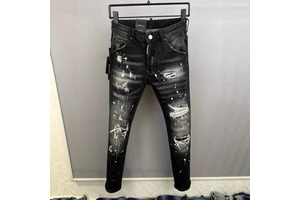 Men Plus Size Jeans Relaxed Fit Stretch Denim Pants Comfortable Big Tall Trousers Old Man Casual Supplier