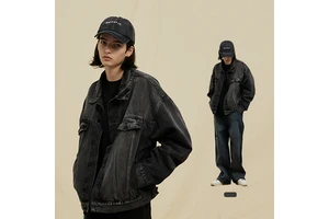 Fashion Denim Jacket Mens Slim Fit Causal Teens Boys Denim Jeans Jackets and Coats Denim Jacket for Men