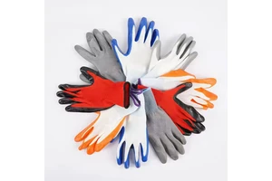 Free Size Nitrile Gloves Abrasion Resistant Waterproof Protective Hand Safety Gloves With Anti-Cut Function for Construction