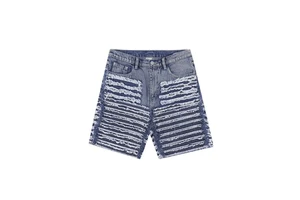 OEM High Quality Plus Size Men Fashion Distressed Ripped Denim Jeans Shorts