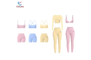 Sexy Custom Two Pieces Set Women Yoga Wear Yoga Bra Shorts Set Sexy Sports Bra Tops And Yoga Wear Set