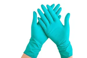 Teal Nitrile Gloves Heavy Duty Disposable, 6 Mil Thick, Textured Grip, Industrial Mechanics Tattoo Workshop Gloves