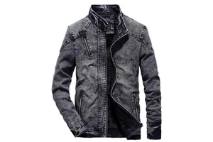 Men's Casual Wear Denim Jackets for Men and Fashionable Solid Color Side Pockets Best Design High Quality Denim Jackets