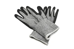 Competitive UHMWPE Material Cut Resistant Gloves ANSI/ISEA Cut Level 5 Nitrile Coated EN388 F Anti-Cut Puncture-Resistant Grey