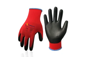 XINGYU 13G Poliester PU Protective Work Gloves Custom Gloves With Logo Garden Work Men Construction Pu Coated Safety Gloves
