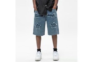 Denim Shortsummer Wholesale Comfortable Women's Denim Shorts Regular Fit Casual Jean Shorts with Pocket Embroidery