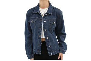 Women Denim Jacket High Quality Long Sleeve Casual Denim Jackets For Women's Popular Styles Regular Wear Denim Jacket Women's