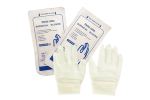 Factory Direct Sterile Disposable Textured Surgical Latex Gloves White Sizes 5.5/6.0/6.5/7.0 for Medical Use Customizable Safety