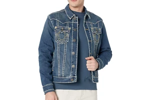 Hot Selling New Arrival Men's High Street Style 100% Cotton Denim Jackets-Customizable Winter Windproof Jeans Men's Jackets