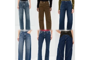 Hot Selling Women's High Waist Straight Pants Casual Stretch Jeans Random Shipment