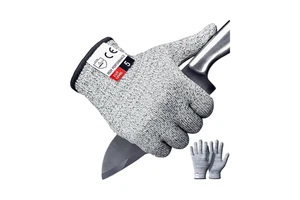 ANSI/EN388 Certified Coated Safety Gloves Cut-Resistant Polyester with HPPE Lining for Construction and Welding Protection
