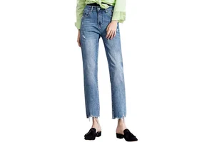 New Design Best Price Wholesale Women Jeans Pants For Adult Streetwear Breathable Comfortable Women Jeans Pants