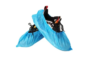 Disposable Shoe Covers Plastic Anti-Dust Overshoes Foot Covers Consumable Anti Slip Protective Shoe Covers Machine