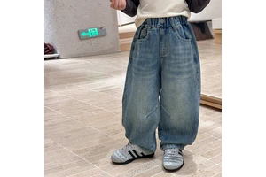 2025 High-quality Well-fitted Stylish Retro And Distressed Jeans For Girls Autumn Pants
