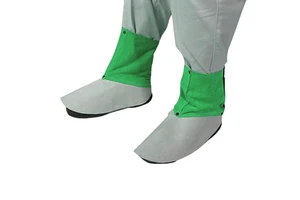 High Quality Heavy-Duty Cowhide Split Leather Safety Gaiter Heat Spark Resistant Fireproof Welding Shoe Cover for Foot