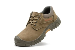 Kevlar Lining Safety Work Safety Boots Safety Boots Leather Work Shoes-Waterproof Anti-Smash Anti-Puncture Resistant