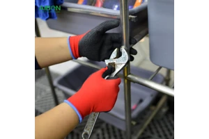 Custom Foam Latex Coated Safety Work Gloves Heavy Duty Protection Agriculture Industrial Workwear