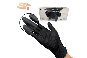SIKE 100% Nitrile Disposable Gloves Textured Fingers Anti-Static 3-5 Mil Coating for Spa Salon Use Anti-Cut Anti-Impact