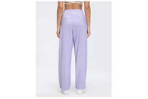 Mid Waist Straight Yoga Pants Loose Fit Breathable Summer ODM Outdoor Sports Running Casual Lounge Pants
