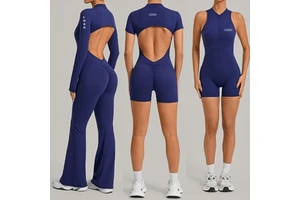 Women's Gym Jumpsuit Zip Sports Bodysuits&jumpsuits Activewear Workout Romper One Piece Yoga Jumpsuits For Women