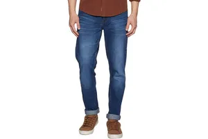Stylish Men's Mid-Waisted Straight Denim Pants Breathable Eco-Friendly Lightweight Vintage Autumn Summer Winter Sweet Solid
