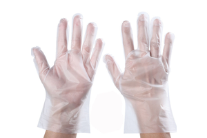 Wholesale Disposable Medical Safety Gloves Plastic Hospital Consumables Daily Use Plastic Gloves