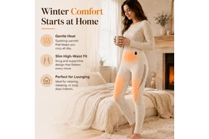 Wholesale Women Electric Heated Leggings High Waist 3 Zone Thermal Heating Pants