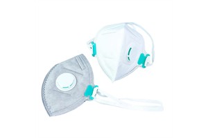 Premium Quality Face Mask with Valve EN149 Rated Disposable Respirator 6layers Non-woven Anti-dust Protective Face Mask