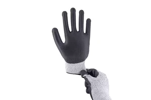 USA Anti-Cut Impact-Resistant Safety Work Gloves with Nitrile Coating HPPE Liner Knit Cuff Full Thumb Impact Level 3