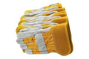 Customized Anti-Heat Cow Split Leather Gloves Hot Work Safety Gloves with High Protection for Welding