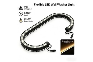 24V Flexible Wall Washer LED Light 25/35 Degree Lighting Architectural Contour 2700K-6000K High Quality 3years Warranty