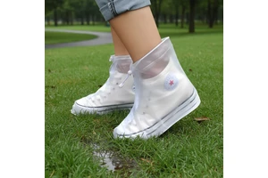 Safety Shoe Covers Waterproof Non-slip Reusable for Women and Men PVC Outdoor Rain Boots