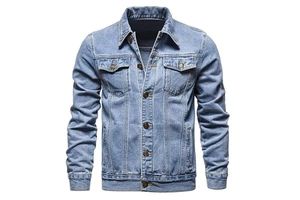 Men's & Women's Vintage Inspired Denim Jacket with Multiple Pockets 100% Cotton Winter Ready Windproof & Eco-Friendly