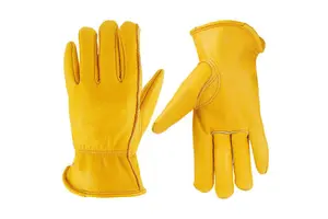 High Quality and Best Industrial Tactical Leather Safety Gloves Long Leather Full Cowhide Fireproof Safety Gloves
