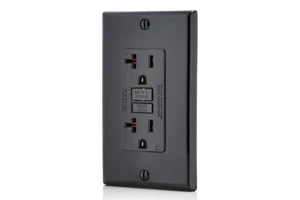 20A 125V 1 LED Industrial 2 Outlets Copper & ABS Material Standard Grounding GFCI ETL For Wall Socket