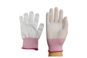 ALLESD High Quality Knitted Work Safety Gloves Dust Free 100% Polyester Gloves for Cleanroom