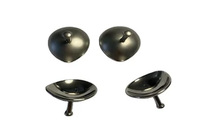 Stainless Steel Manual Eye Shield | Hospital Use | L 29mm X 21mm | Laser Eye Protector | Reusable | 2 Pcs