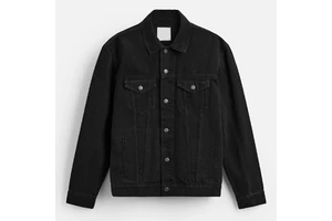 High Quality Men's Denim Jacket Autumn Winter Fashion Streetwear Ripped Button Front Stand Collar Reversible Breathable