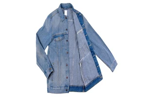 Men's Advintex Denim Woven Motorcycle Jacket Hooded 100% Cotton Breathable Windproof Eco-Friendly Front Logo Outdoor Winter
