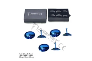 NEW Manual Surgical Stainless Steel Corneal Eye Shield Laser Eye Protection Reusable 3 Sizes Small Large X-Large Set 3 Pairs CE