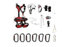 Five-Point Safety Belt CE EN361 Certified Fall Arrester 150kg Capacity 1200kg Breaking Strength 100% Polyester High Altitude