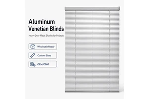 Wholesale Aluminum Metal Venetian Mini Horizontal Alloy Slat Blinds 15mm 25mm 50mm Anodized Light Control OEM Service Bulk Order