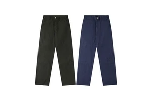 Manufacture High Quality Loose Fit Denim Jean Straight Leg Baggy Pants Men Double Knee Pants Wide Leg Pants for Men