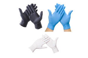 Disposable 100% Nitrile Gloves 9 Inches Blue Black Pink for Tattoo Barber Shop Beauty-Latex-Free Safety Gloves Touch