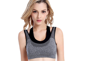 Women's High Support Adjustable Sports Bra Breathable Hollow Training Bra for Gym Fitness Running Yoga Front Logo Wholesale